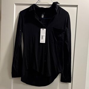 bobi Black Button Down Shirt